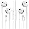 SGRLRT 2 Pack Cuffie USB C per iPhone 17 16 15 Pro Max, Hi-Fi Stereo USB C Auricolari con filo, In-Ear Cuffie Type C con Microfono per iPhone 17/16/15 Pro, Galaxy S23/S22/S21/S20/Ultra Note 10/20, Pixel 9