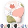 Giecy Tappetino Mouse Poggiapolsi,Gaming Mouse Pad Ergonomico in Gel,Supporto per Polso per Computer per il Gioco, Mousepad con Base in PU Antiscivolo (Rosa)