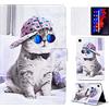 Auslbin Custodia Galaxy Tab A7 Lite 8.7 pollici, Ultra Sottile Pelle Flip PU Cover per Samsung Galaxy Tab A7 Lite(SM-T220/T225) 2021,Funzione Supporto Chiusura Magnetica - Cappello gatto