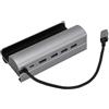Zunate Docking Station per Steam Deck ROG Ally, Dock 6 in 1 con PD, HDMI 4K 60Hz, 3 USB 3.0, Porta RJ45 Gigabit Ethernet