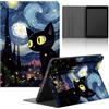 Yimctoie Tablet Cover per Huawei MatePad Pro 13,2,Cartoon Anime Kawaii Black Cat Modello Aesthetics Custodia Stand Multi-Angoli Antiurto PU Flip Cover Soft TPU Bumper Silicone Case,Comics