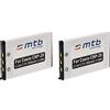 mtb more energy 2x Batterie NP-20 per Casio Exilim EX-Z18, EX-Z60, EX-Z65, EX-Z70, EX-Z75