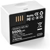 QUZMOIIS Batteria di ricambio per Arlo Pro 4, 5500 mAh, ad alta capacità, compatibile con Arlo Pro 3, Pro 5, Ultra 2, batterie ricaricabili (1 pezzo)