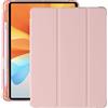 Pansy Marchio Amazon - Custodia per iPad da 10,2 pollici di 9a/8a/7a generazione (2021/2020/2019), custodia protettiva in pelle PU con cover posteriore traslucida e portapenne, accensione e spegnimento