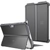 FINTIE Custodia per Microsoft Surface Go 4/3/2/1 10 Pollici | (2023 2021 2020 2018) - Antiurto Cover con Porta Penna e Rigida Kickstand, Compatibile con Type Cover Keyboard, Grigio