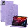 Rosbtib Custodia Cover per Lenovo Tab K11 Plus/M11 Plus 2024 11.45, Slim Fit Folio Pieghevole Cover Protettiva con Slot per schede Chiusura Magnetica, Gigli porpora