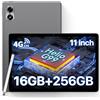 UMIDIGI Tablet 11 Pollici 2K,16GB Ram+256GB Rom/1TB TF Helio G99 Tablet Gaming,Octa-Core,13MP+8MP, Tablets con Penna, Android Tablets con SIM Slot,4G LTE Bluetooth 5.2 WiFi GPS, G7 Tab Pro, Grigio