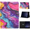 LSPCASA Custodia per tablet Samsung Galaxy Tab A8 10,5 SM-X200/X205 | Custodia a portafoglio in pelle PU con funzione di supporto multi-angolo e a portafoglio, per Galaxy Tab A8 da 10,5