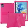 YHFZR Custodia Cover per OUZRS Tab-M1 10 Pollice, Ultra Leggero Protettiva Cover in Silicone con Supporto per Bambini per OUZRS Tab-M1 10 Pollice, Rosa