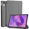 WD&CD Custodia Compatibile per Lenovo Idea Tab 11, Ultra Sottile PU leather Smart Pelle Cover con la Funzione Compatibile per Lenovo Idea Tab 11, Grigio