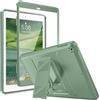 MoKo Cover per iPad 9.7 2018/2017, iPad 6ª /5ª Generazione, Verde | Custodia Coperta Protettiva Anti-Urti e Sporco con Pellicola Integrata & Supporto per iPad 9.7