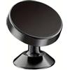 Generic Supporto per telefono cellulare universale super forte magnetico in metallo girevole a 360 gradi presa d'aria supporto per telefono cellulare (nero)