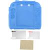 Miskall Copertina in silicone con console portatile custodia protettiva soft 2DS con protezione dello schermo inferiore superiore (Azul)