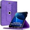 Vkooer Custodia girevole a 360, compatibile con Samsung Galaxy Tab A 10.1 2016 (SM-T580/T585), girevole a 360°, in pelle PU, con funzione leggio per Tab A 10.1 pollici, 2016 (A6), viola