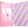 FINTIE Cover per iPad 9a/8a/7a Generazione 10,2 Pollici (2021/2020/2019) | con Portapenne - Antiurto Glittering Trasparente Cover Posteriore con Auto Sveglia/Sonno, Dolci