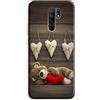 Mixroom - Cover Custodia Back case In TPU Silicone Morbido Per XIAOMI REDMI 9 Fantasia Orsetto Peluche Cuori S273