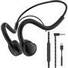 Monodeal Cuffie aperte da 3,5 mm e USB-C per PC/telefono, cuffie con cavo per laptop, cuffie ultraleggere per PC con chiamate cristalline per call center, conferenze, chiamate Skype, ufficio