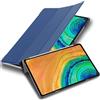 Cadorabo Custodia Tablet compatibile con Huawei MatePad PRO (10.8 Zoll) in BLU SCURO JERSEY - Copertura Protettiva Molto Sottile di Similpelle in Stile Libro CON Auto Wake Up e Funzione Stand