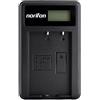 Norifon NP-60 LCD USB Caricatore per Fujifilm FinePix 50i, 601, F401 | Compatibile con Fujifilm FinePix F401 Zoom, F410, F410 Zoom, F601, F601 Zoom, M603, M603 Zoom