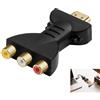 Wxuiqaz Adattatore HDMI Maschio a 3 RCA Femmina, Convertitore HDMI AV Rosso Bianco Giallo Composito Audio Video, Full HD 1080P 720P Connettori Rosso Bianco Giallo Compatibile TV DVD Proiettore Custodia