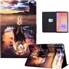 LSPCASA Custodia per Samsung Galaxy Tab S10 Lite 2025/S10 FE/S9 FE 10,9 pollici/S9 11Folio Flip Custodia Protettiva in Pelle PU con Supporto Slot per Carte Portafoglio Tablet Cover Leone e tigre