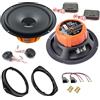 EvoTuning Kit Casse Altoparlanti per Fiat Panda 312 dal 2012 al 2025 Anteriori compatibile con Hertz DSK165.3 Set 2 Woofer 2 Tweeter 2 Anelli 2 Cavi (No Plug and Play)