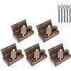 Meiyuexiang 5 chiavette USB C da 16 GB, chiavetta USB 3.0 ad alta velocità, tipo C, doppia OTG, scatola in legno di noce, per TV, auto, smartphone, PC, laptop…