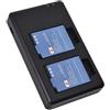 DSTE EN-EL12 Batteria di ricambio (2 pacchetti) e caricatore rapido doppio per Nikon Coolpix AW100 Coolpix AW100s Coolpix AW110 Coolpix AW110s Coolpix AW120s