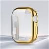 Generic Compatibile con Apple Watch Case 38-49 mm, morbida pellicola protettiva HD ad alta sensibilità con TPU integrale anti-caduta custodia protettiva per iWatch serie 1-11/SE (oro, 42 mm)