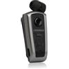 Bronzi Fineblue F910 - Auricolari Bluetooth Smartphone Con Clip - Filo Retrattile In Ear - Avviso a Vibrazione integrata - Microfono Cancellazione Attiva Del Rumore - Esclusiva StoreBronzi (F910) (Grigio)