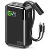 Batvansas 65W Laptop Power Bank, 42800mAh Caricatore Portatile | Portable Charger USB C Power Bank Ricarica Rapida per Laptop Dell XPS iPad Tablet Steam Deck iPhone Series Samsung e Altro