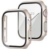Generic Custodia protettiva rigida in PC, compatibile con Apple Watch dimensioni 40/41/42/44/45/46 mm, include pellicola protettiva, adatta per iWatch Series SE 4 5 6 7 8 10 11 Ultra. (Starlight, Serie 10/11