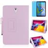 MEIYOUQI Custodia per Samsung Galaxy Tab A 10.5 Inch 2018 (SM-T590 T595 T597),Sottile Pelle Multi-angli Stand Protezione totale Tablet Cover Caso Con Penna Stilo, Pellicola Per Schermo (Pink)