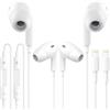 Carphone Warehouse 2 Pezzi Cuffie Cablate per iPhone,[Certificate MFI] Auricolari In-Ear | Hi-Fi Stereo Auricolari con Microfono e Controllo del Volume,Compatibili con iPhone 14/14 Pro/13/12/11/XR/XS/X/8/7/SE