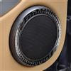 KUNGKIC in fibra di carbonio Audio Speaker Cover Sticker in fibra di carbonio porta altoparlante audio Compatible with Mini Cooper R56 Clubman R55 R57 Accessori porta altoparlante interno nero