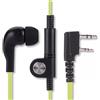 Topiky Auricolare Walkie Talkie, testa K universale a 2 pin PTT Auricolare Walkie Talkie Cavo piatto Auricolare con microfono(Blu)