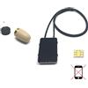 Pinganillosocultos - Auricolare invisibile + collare GSM (cellulare) (Supermini, nero)