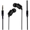 Drawup Auricolari in-ear con filo lungo 3 metri, bassi potenti, isolamento acustico, per allenamento, corsa, gioco, colore bianco (nero)