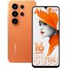 Blackview Wave 10C Android 16 Smartphone sbloccato AI, 16GB+32GB/1TB TF Telefono Cellular Economici, Fotocamera AI 32MP+13MP, 5000mAh, 6.88 HD+, 4G LTE/WiFi 5/GPS/OTG/FM/Custodia inclusa,Orange
