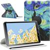 SWEIMEN Custodia Protettiva Compatibile con Samsung Galaxy Tab A 10.1 2016 (SM-T580/T585) tavoletta, con supporto girevole a 360°