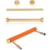 MAMBASNAKE Custom Aluminum Fixed Rod per Cavo a Spirale Tastiera-Oro | Avvolgitore Cavo a Spirale, Coiled USB-C Cable Management Pole, Aviator Cable Weight Bar per Gaming Tastiera, 7,68 Pollici