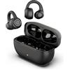 JLab Flex Cuffie Open Ear - Bluetooth Multipoint Wireless, Nero | Auricolari Open Ear Wireless, Design con Clip, 21H, Bluetooth Multipoint, Microfono MEMS, Personalizzazione con App