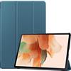TingYR Cover per Samsung Galaxy Tab S7 Fe Custodia Tablet, Pelle, Supporto Pieghevole, Protezione all-Inclusive, Custodia per Samsung Galaxy Tab S7 Fe.(Verde Scuro)