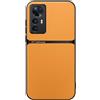 Kepuch Cover per Xiaomi 12 Pro/12S Pro - Custodia Case Piastra Metallica Incorporata Litchi Grano - Giallo