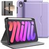 JETech Custodia Business per iPad mini A17 Pro/6ª Gen, Viola Chiaro | Cover per 8,3 2024/2021 Modello, Design in Pelle PU, Porta Pencil e Tasca, Visione Multi-Angolo