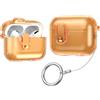 Generic Custodia in silicone trasparente per AirPods Pro 2/1 (arancione)