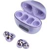 Lazmin112 Auricolari Wireless, Display Digitale a Led, Qualità Audio Hifi, Controllo Touch, Doppi Microfoni Con Cancellazione Del Rumore, Tipo C, Auricolari Bluetooth Con Clip (PURPLE)