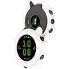 QINOUK Custodia per Garmin Forerunner 255, [Anti-caduta] Protezione parziale TPU morbida Cover Paraurti Sottile Compatibile con Garmin Forerunner 255-White
