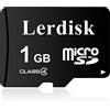Lerdisk Scheda Micro SD all'ingrosso di fabbrica da 1 GB in massa prodotta da licenziatario autorizzato (1, GB)