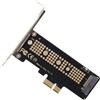 NGFF Adattatore M-key NVMe AHCI SSD M.2 2280 a PCI-E 3.0 PCI Express 4.0 1x con staffa a basso profilo per scheda madre desktop